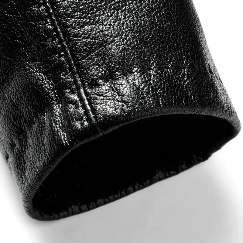 Geniune кожаная куртка для мужчин Тренч пальто весна осень размера плюс Куртка Jaqueta De