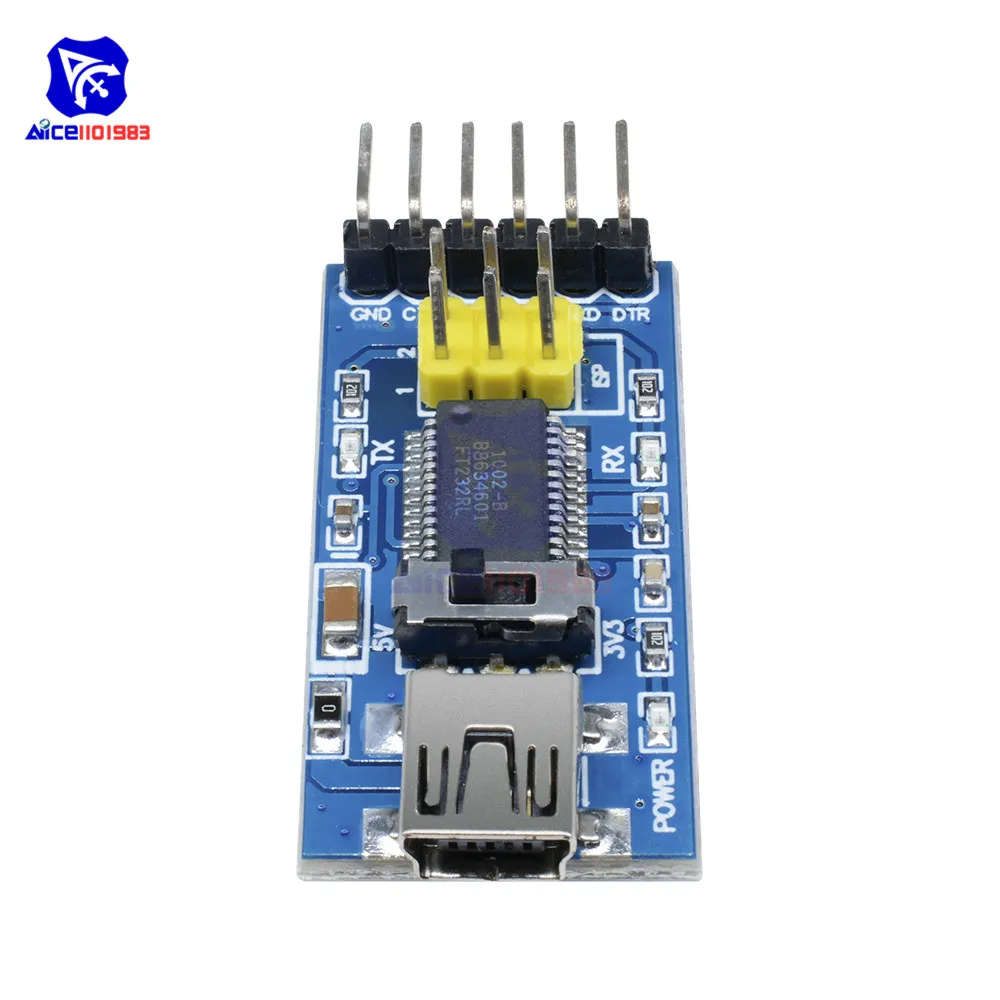 Материнская плата diymore FTDI FT232RL FT232 USB в TTL последовательный адаптер