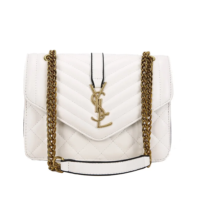 

2021 Luxury Brand Designer Bag Women Shoulder Replica Bag Lady Gold Metal Chains Leather Messenger Purses and Handbags