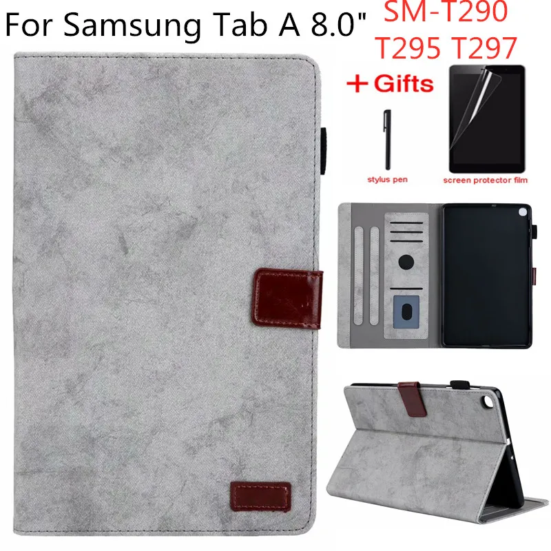 Для Samsung Galaxy Tab A 8 0 дюймов 2019 планшет SM T290 T295 T297 чехол из искусственной кожи PU