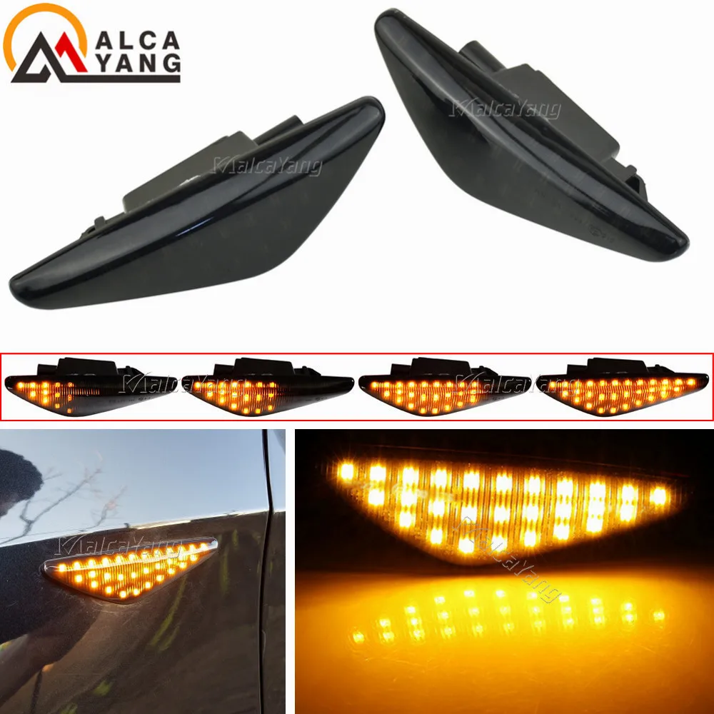 

Для BMW X3 F25 X5 E70 X6 E71 E72 2007-2019 последовательная мигающая фотолампа задний указатель поворота Боковые габаритные огни