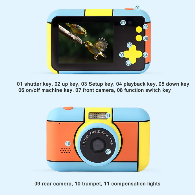 New 2021 HOT Instant Camera For Children Camera 1920x1080P Digital Camera For Kids Instant Print Camera Birthday Gifts video
