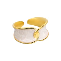 occident irregular natural shell vintage rings for women s925 silver temperament exaggeration metal ring jewelry gift