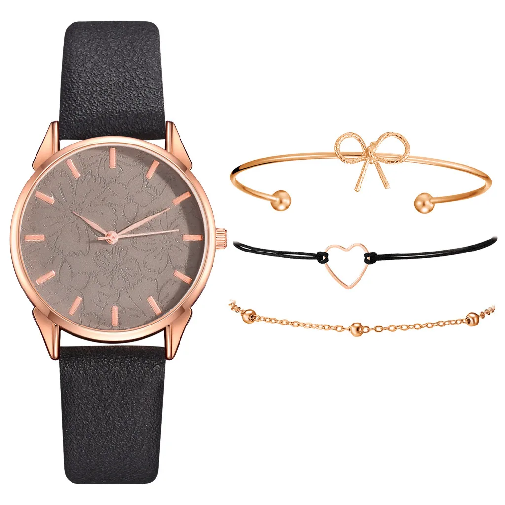 

Fashion Women Quartz Watch Simple Casual Bracelet Watch Set Female Luxury Analog Wristwatch Ladies Clock Montre Femme 2021
