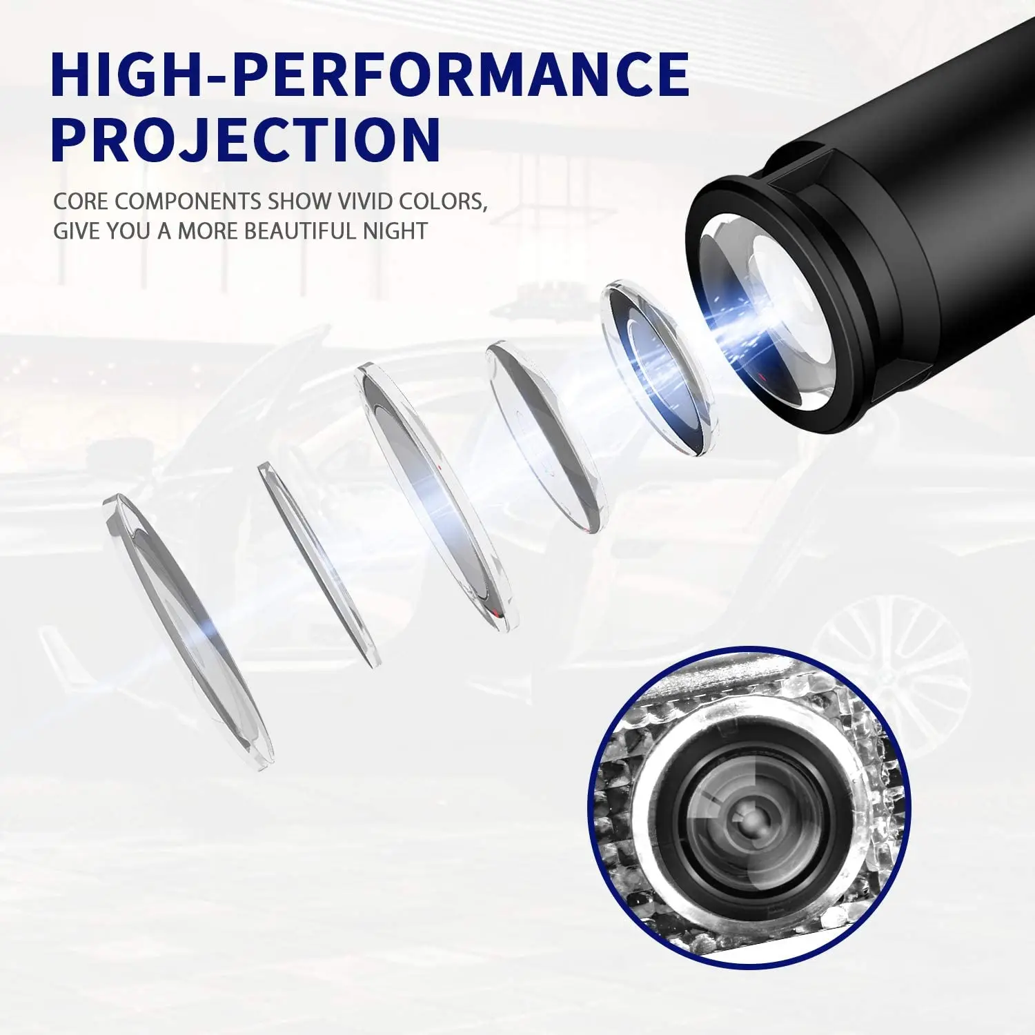 Светодиодный проектор для дверсветильник автомобиля приветственная