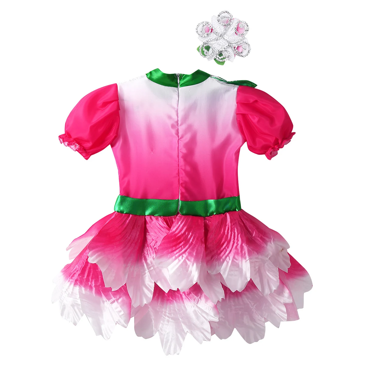 Детское Сетчатое балетное платье пачка с короткими рукавами и объемным цветком