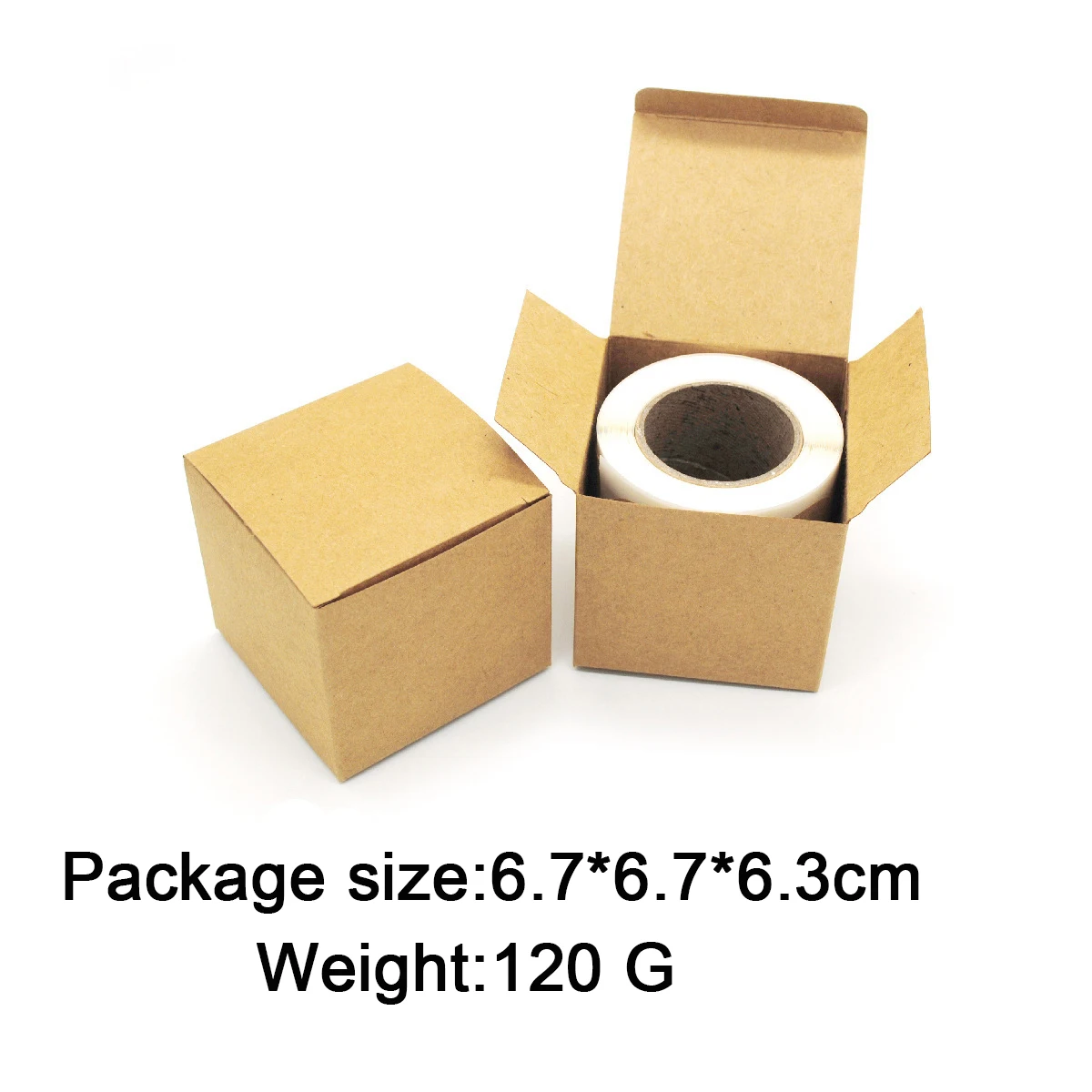 

300pcs 2.5in Kraft Paper Christmas Stickers Removable New Year's Stationery Gift DIY Decoration Handmade Stickers for Packaging