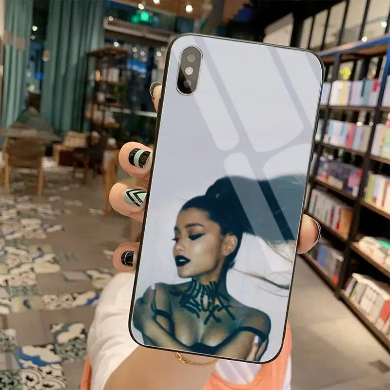 

KPUSAGRT Thank U, Next Ariana Grande Shell Phone Case Tempered Glass For iPhone 11 Pro XR XS MAX 8 X 7 6S 6 Plus SE 2020 case