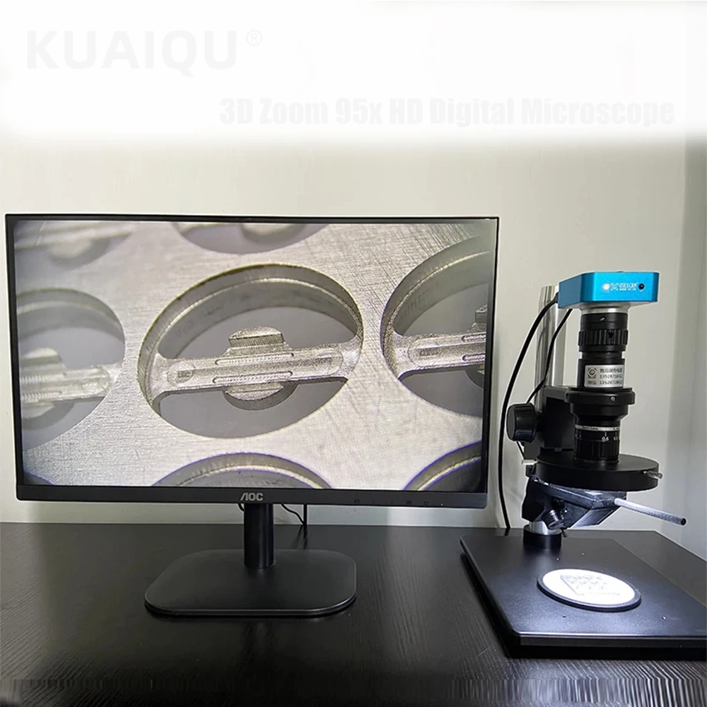 Профессиональный цифровой микроскоп с 3D зумом 95X HD набор со светодиодной