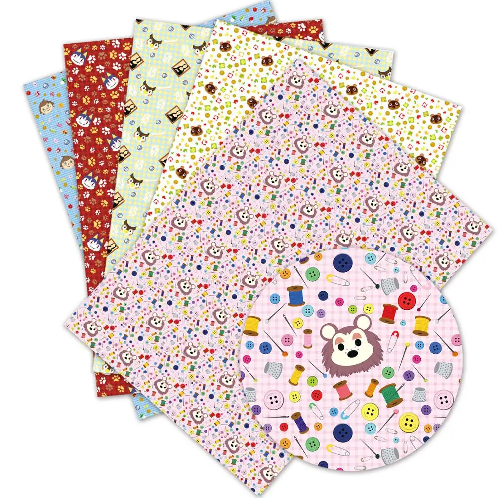 50 см * 140 мультяшная печатная ткань из полиэстера и хлопка для изготовления одежды