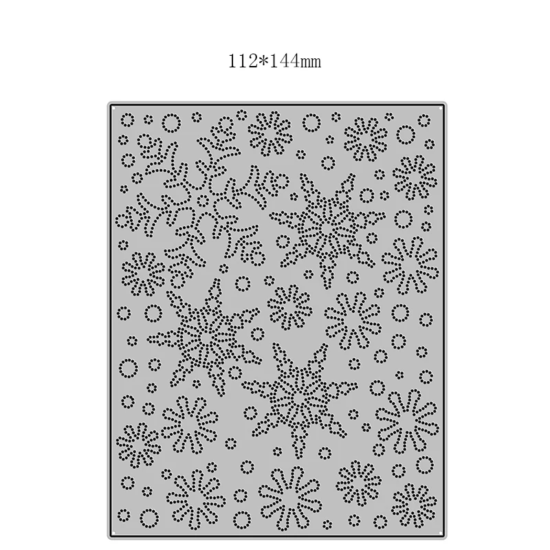 

New Spotted Snowflakes Plate Craft Embossing Mold 2021 Metal Cutting Dies for DIY Decor Scrapbooking Album Card Making No Stamps