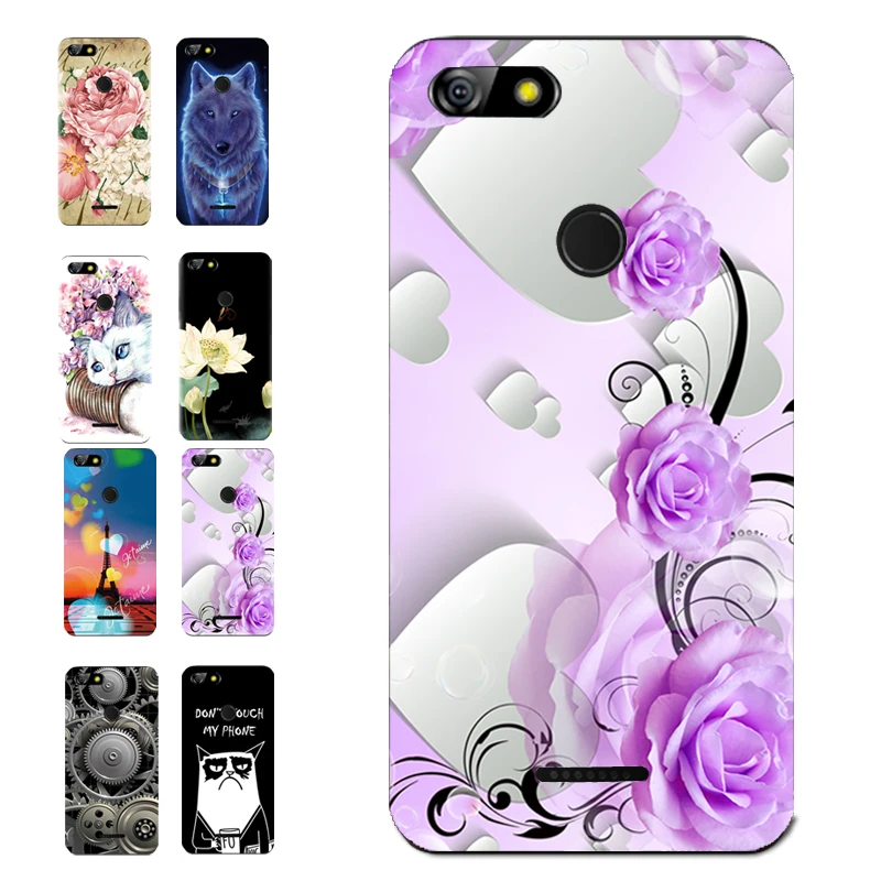 For BQ 5500L ADVANCE Floral Sleepy Darling Baby Cat Animal Case BQ-5500L SPARTAK EDITION Back Cover Bag TPU Cases | Мобильные