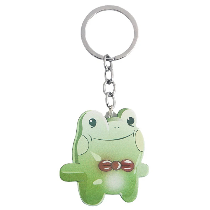 

Anime Stalking Frog Keychain Cosplay Acrylic Key Chain For Women