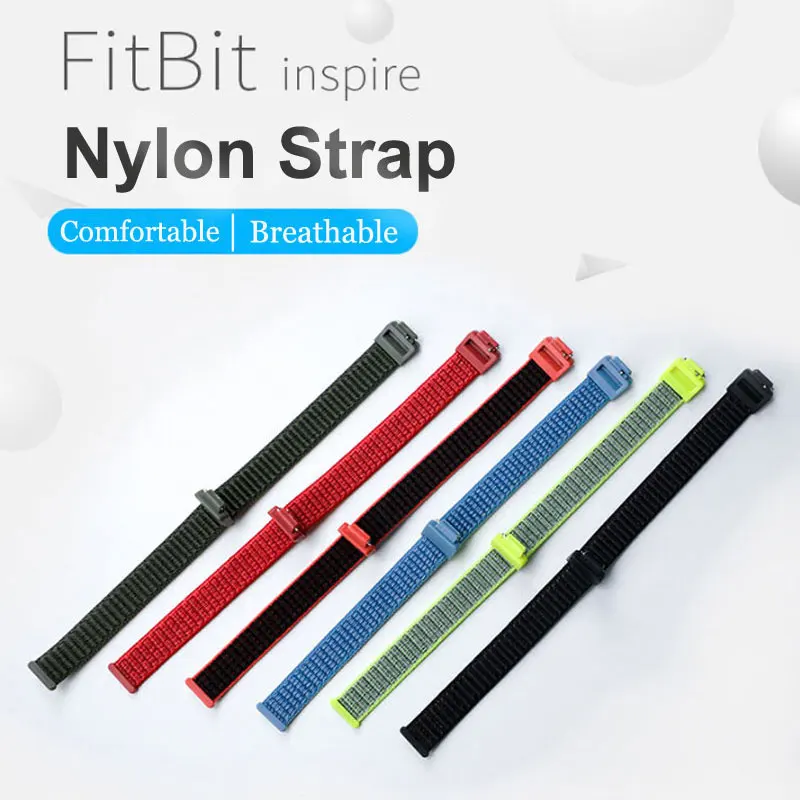 Сменный Браслет Fitbit Inspire HR для inspire нейлоновый наручный ремешок на липучке