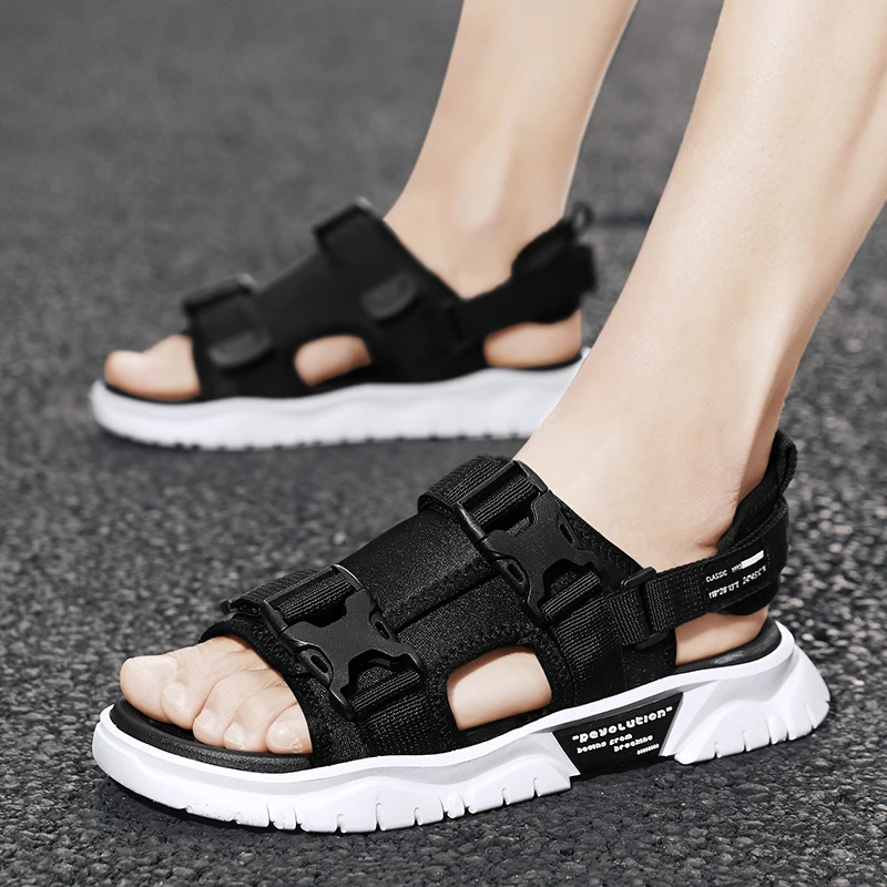 

Men's Summer Shoes Mesh Comfortable Soft Sole Outdoor Fashion Sandals Antiskid Breathable Indoor Casual Slippers