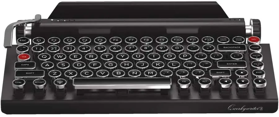 

Механическая проводная и беспроводная клавиатура Qwerkywriter S в стиле ретро с подставкой для планшета