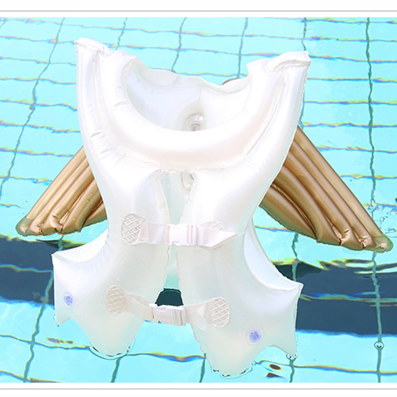 

Kids Safety Jackets, Inflatable Swimsuit with Wings, Circle Ring, Life Jacket, Bathing Suit Accessories
