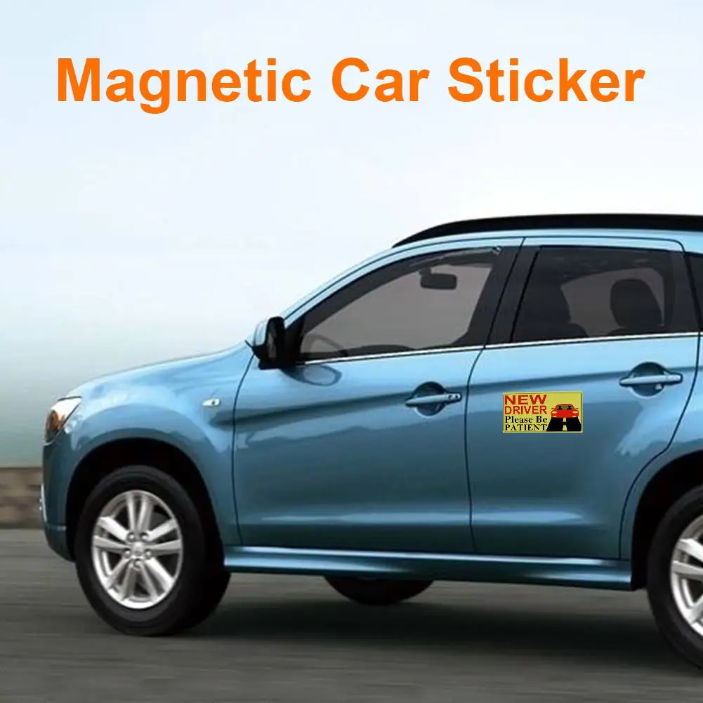 Reflective Magnetic Car Stickers Vehicle Sign Bumper Sticker For New Driver Weatherproof Anti-UV | Автомобили и мотоциклы