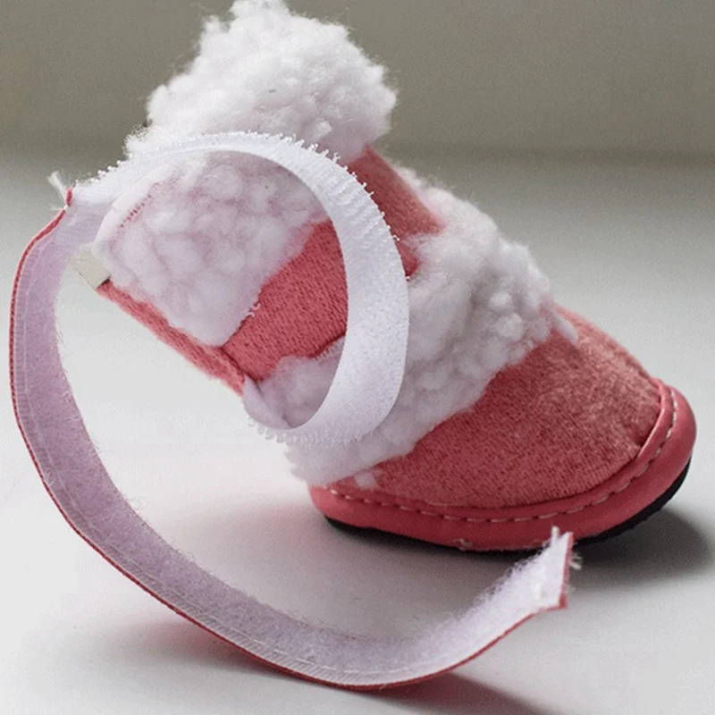 4 шт./компл. милая обувь для щенков маленьких собак зимние питомцев одеваются