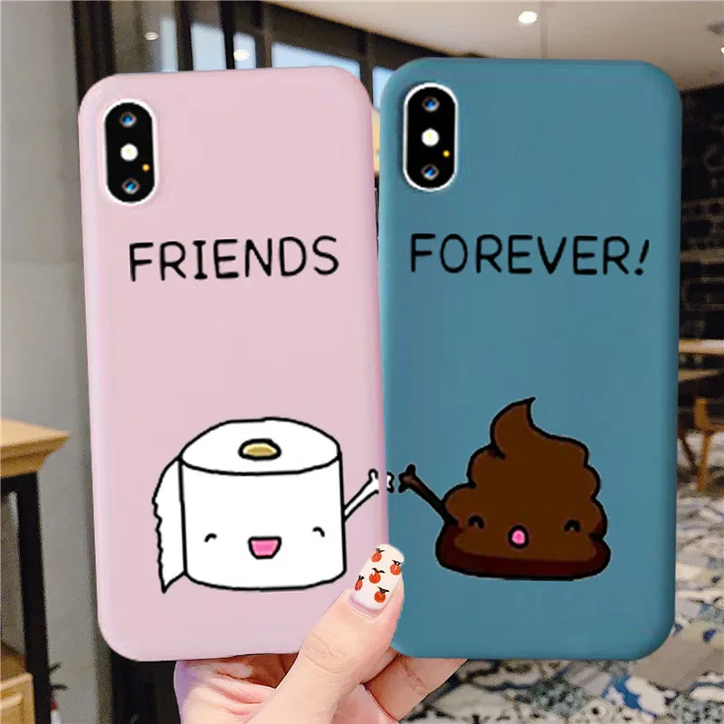 Лучшие друзья навсегда мультфильм BFF Чехол для мобильного телефона IPhone 12 11 Pro Max XS
