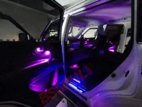 bssphl 6 in 1 lights 8m rgb car fiber optic atmosphere lamp app control car interior light ambient light decorative board door