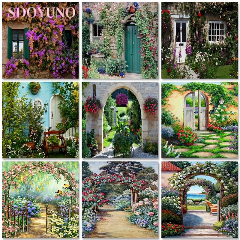 

SDOYUNO 40x50cm Frameless painting by numbers Nature Landscape On Canvas pictures by numbers Home Decoration DIY For Unique Gift