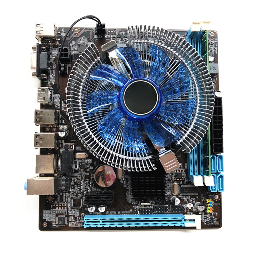 

HM55 Computer Motherboard I3 I5 Lga 1156 4G Memory Cooler Fan Atx Desktop Computer Mainboard Game Assembly Accessories