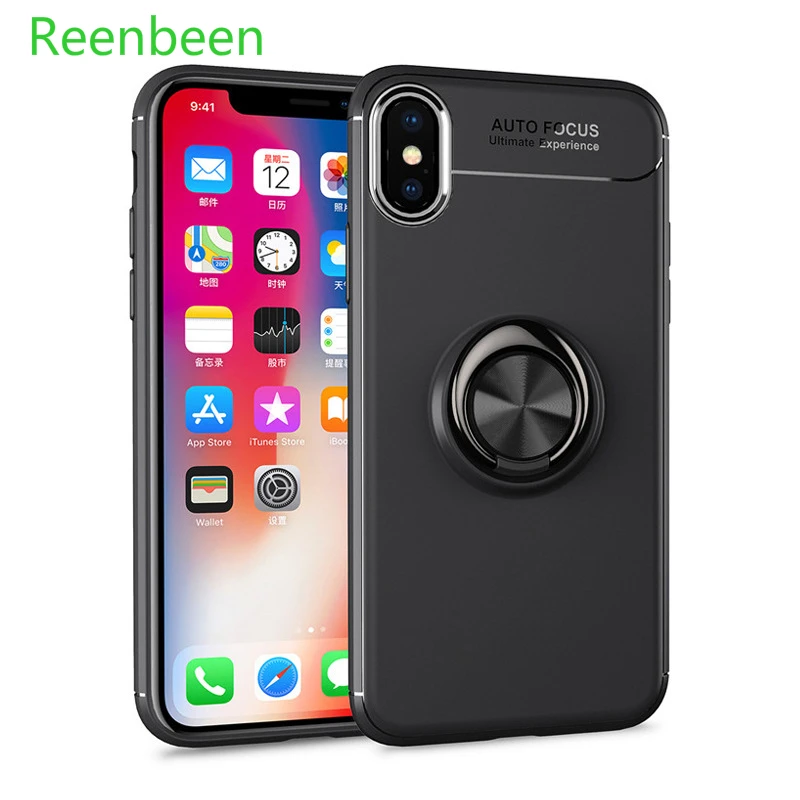 Reenbeen Невидимый кронштейн телефонные чехлы для iPhone 6 6s 7 8 XS XR магнитное