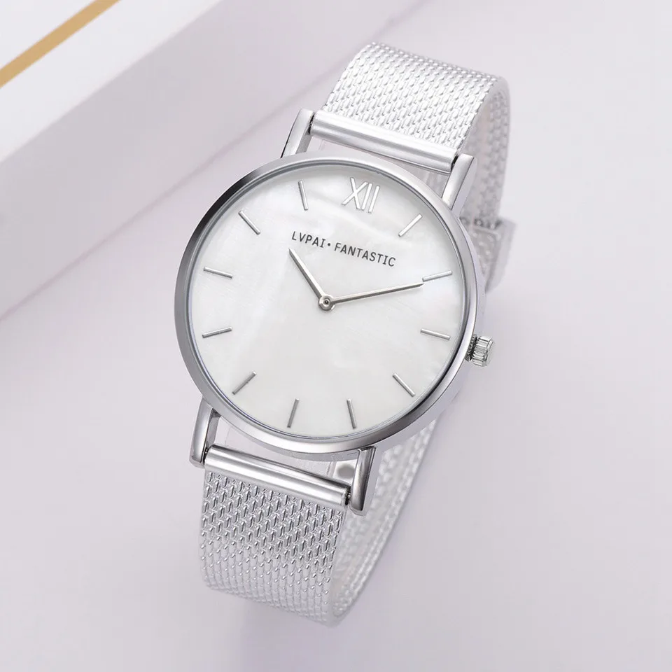 2019 Relojes Para Mujer Lvpai Women's Casual Quartz silicone Band New Strap Watch Silver Women Tend Baratos | Наручные часы
