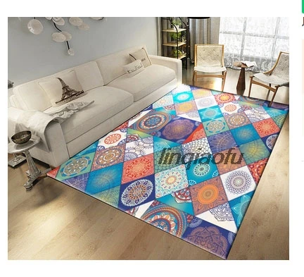 Скандинавский этнический ветровой ковер для спальни гостиной дивана простой