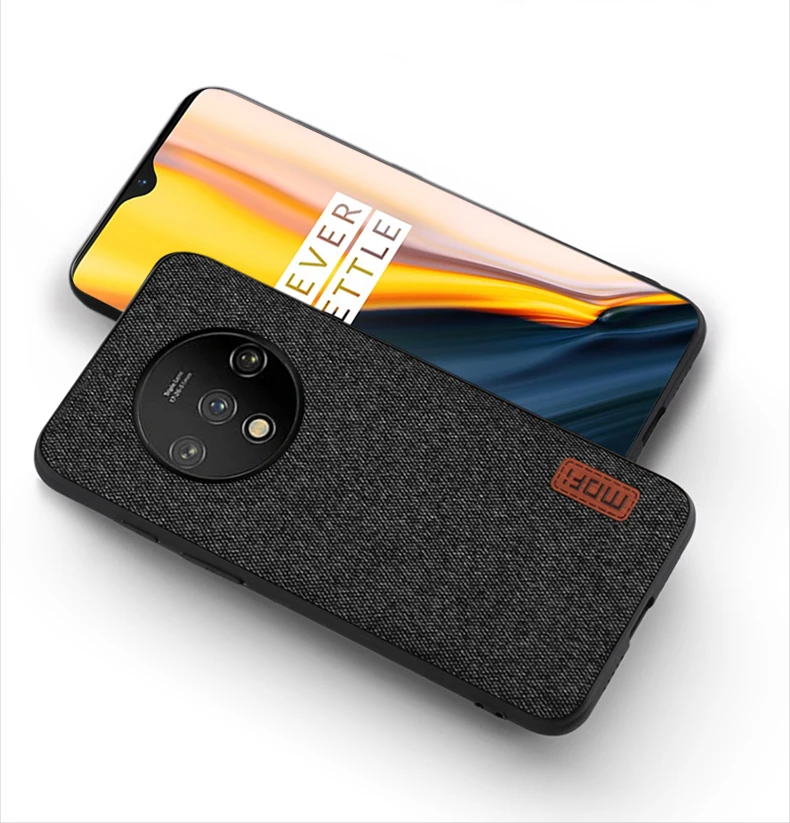Для oneplus 7t чехол-накладка one plus 7t pro тканевый корпус Твердый coque MOFi 1+ 7t Силиконовый противоударный чехол-накладка