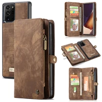 for samsung s21 note 20 ultra 10 9 8 s20 s10 s9 s8 plus s7 edge case multifunction leather zipper wallet flip phone case cover