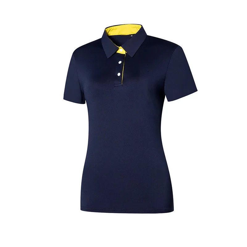 Женская Повседневная стильная рубашка поло для гольфа хлопковая сухого покроя