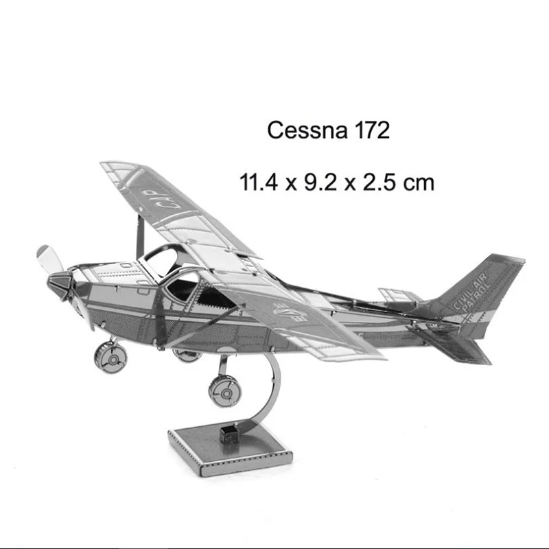 QUINEE OX обучающая игрушка 3D металлическая сборочная модель «сделай сам» Головоломка истребитель лунный модуль дирижабль телескоп модель самолета хорошо продается - Цвет: CAMEL