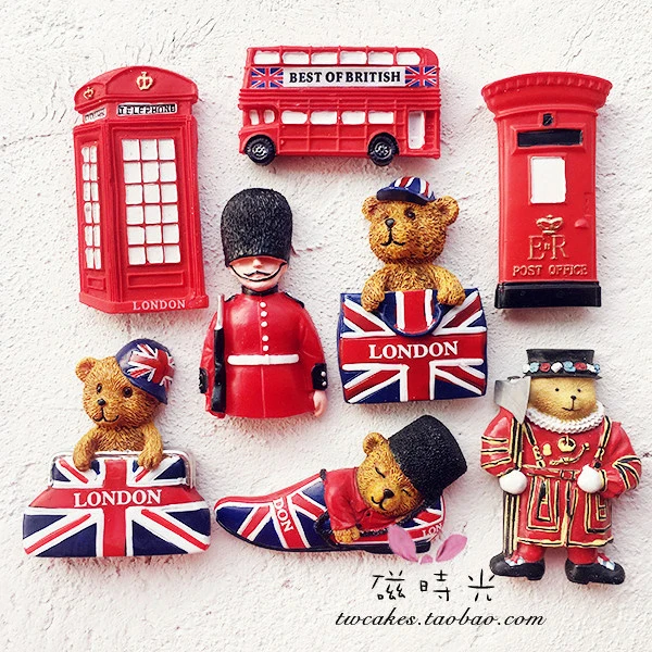 Креативный туристический памятный ландшафт Лондонский магнит для холодильника