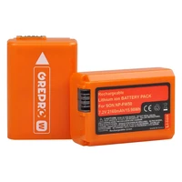 2160mah np fw50 orange rechargeable battery for sony np fw50 npfw50 a6000 a6400 a6500 a6300 a7 a7ii a7rii a7sii a7s a7s2 a7r