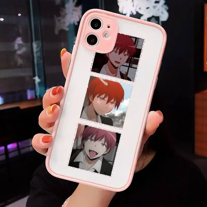 

Karma akabane assasination classroom Phone Case matte transparent For iphone 7 8 11 12 plus mini x xs xr pro max cover