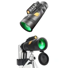 Монокуляр высокой мощности 12x50, монокулярный прицел с ночным видением и компасом для наблюдения за птицами, охоты, путешествий, концерта телескоп