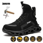 Ботинки рабочие со стальным носком 36-48, легкие, дышащие, с защитой от ударов и прокалывания, с электроизоляцией