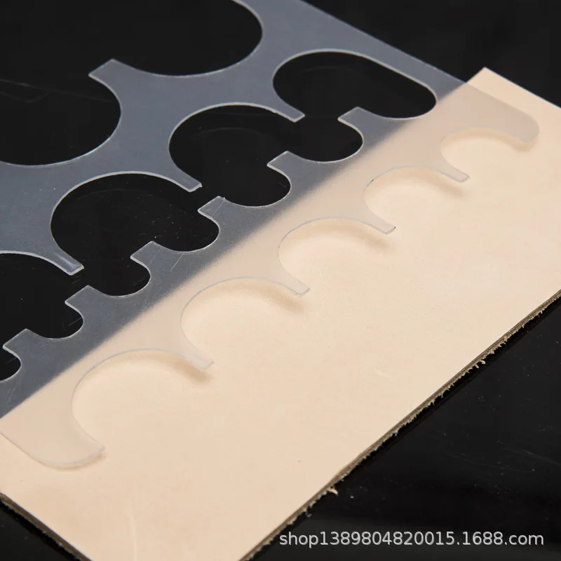 Кожаные инструменты Круглый угол датчик закругленный шаблон/ремень кожаный