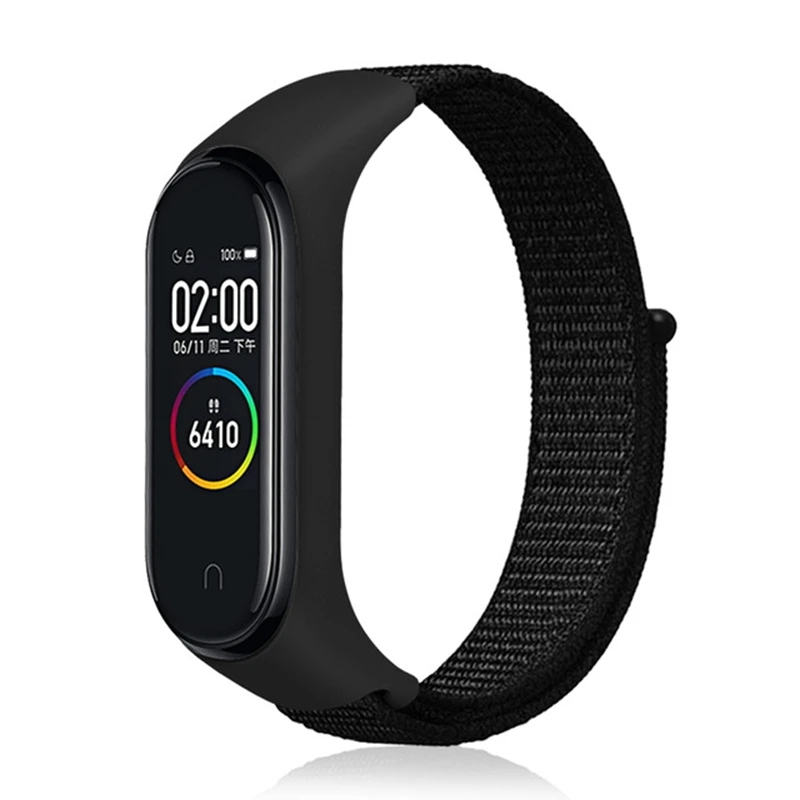 Pulseira mi band 4 ремешок для xiaomi mi band 4 3 спортивный нейлоновый ремешок для часов дышащий браслет ремешок для часов Смарт часы аксессуары 4