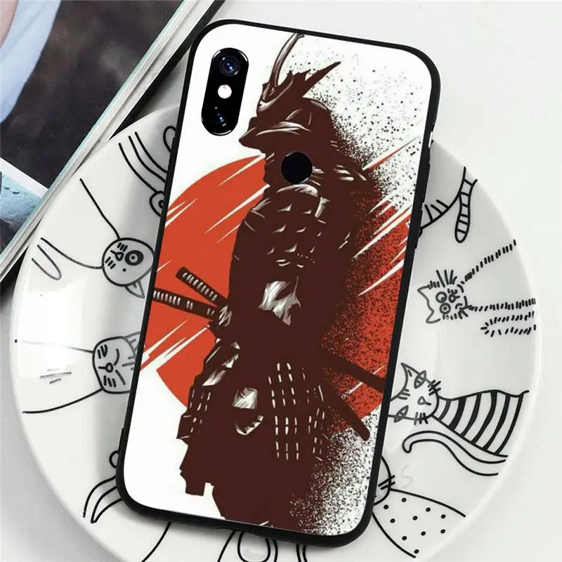 

Japanese samurai oni mask Phone Case For Xiaomi Redmi note 7 8 9 t k30 max3 9 s 10 pro lite