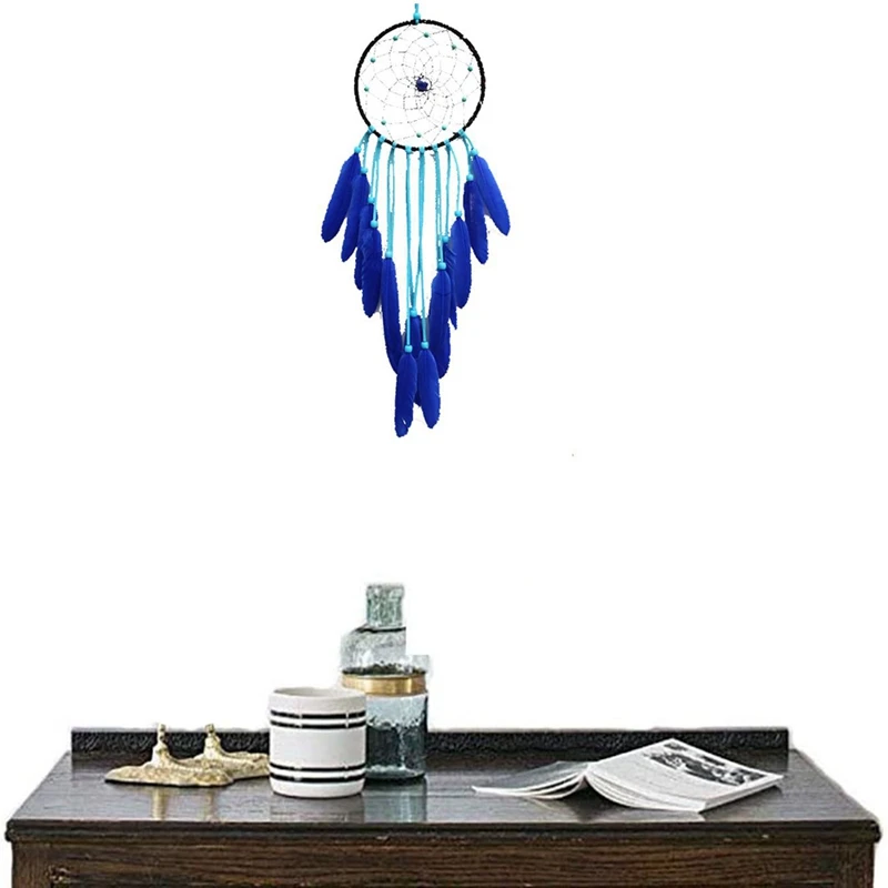 

Handmade Dream Catcher Net with Feathers Wall Hanging Dreamcatcher Craft Gift Christmas Decoration for Home 57cm