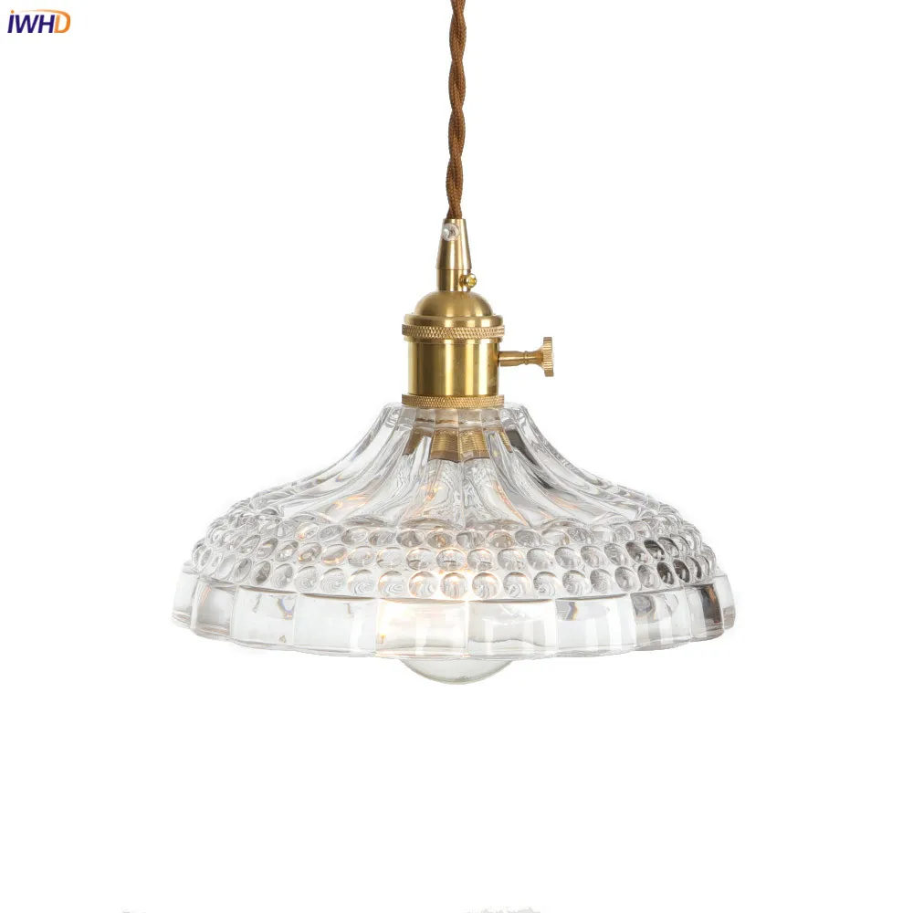 Медный Подвесной Светильник IWHD в скандинавском стиле для спальни столовой