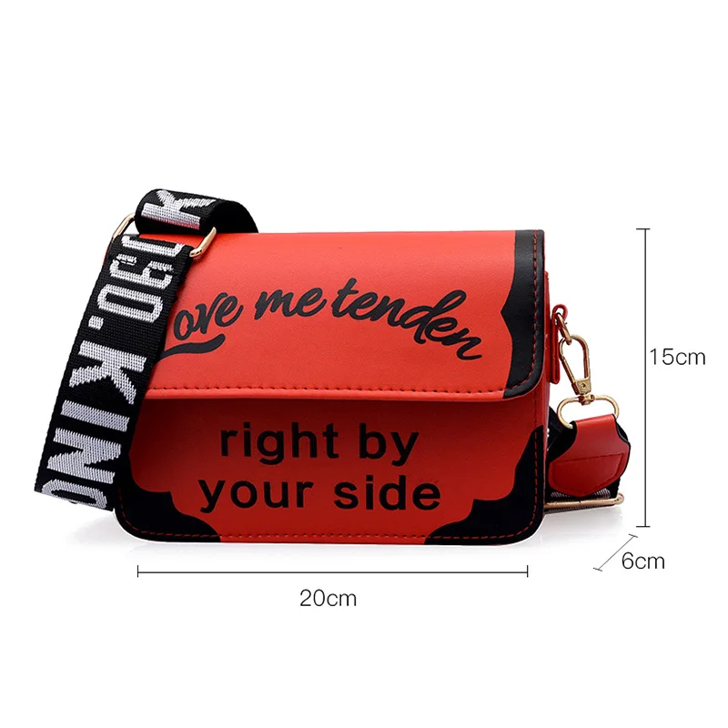 Корейская версия широкого плечевого ремня маленькая квадратная сумка трендовая