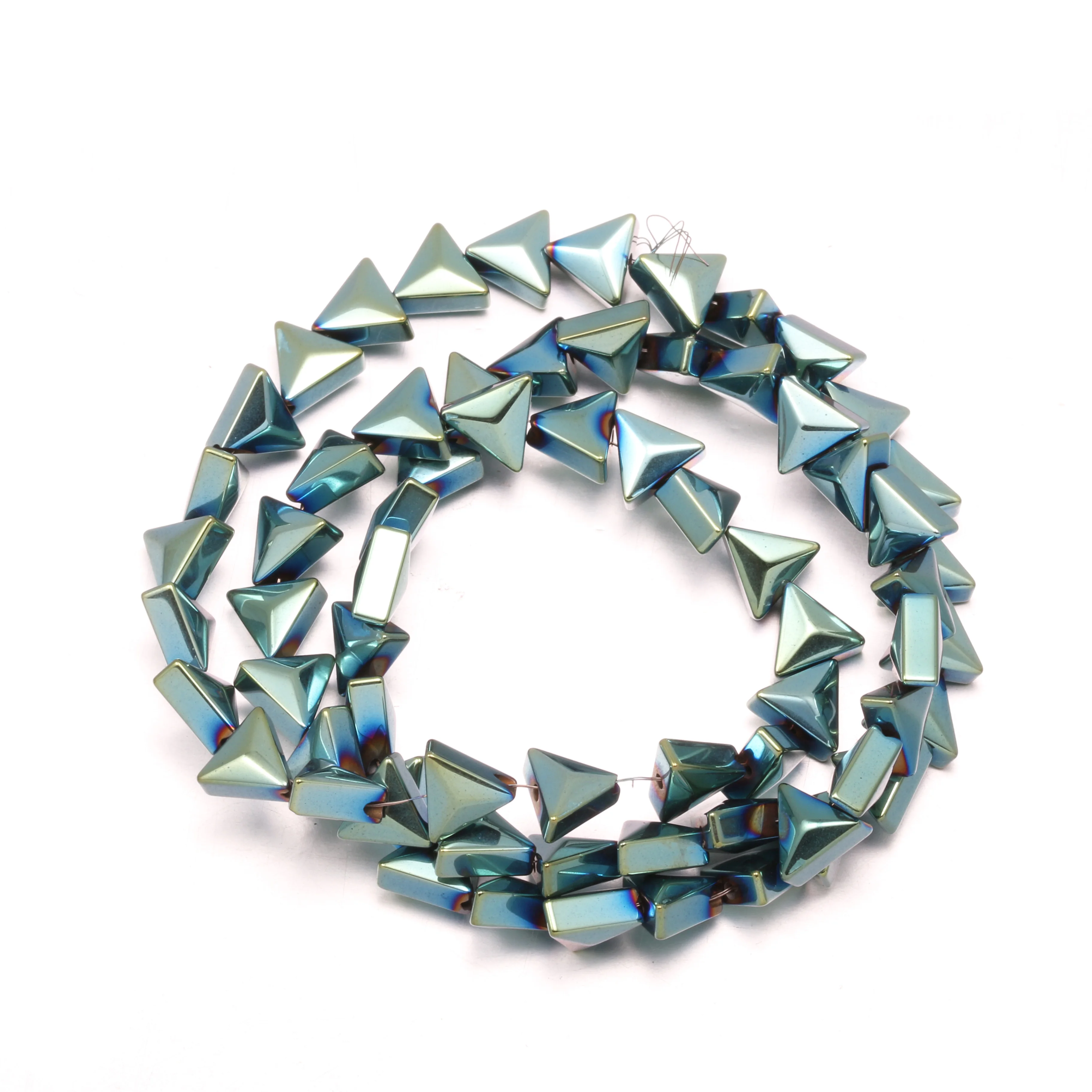 

2 Triangle Colored Black Gallstone Beads DIY Clothing Accessories Jewelry