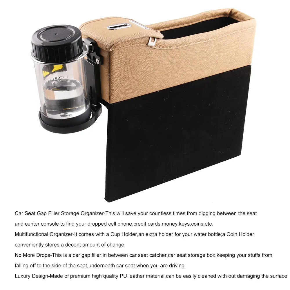 Консоль сиденье Боковая Сумка для хранения слот отсек карман держатель бутылки