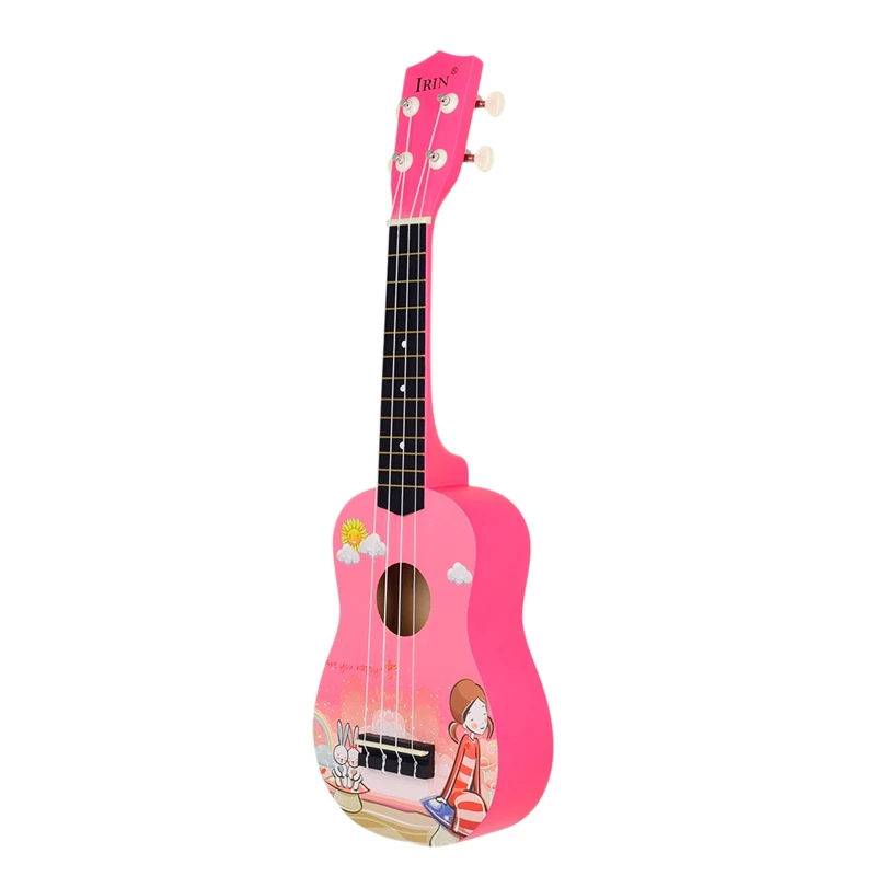 

Irin 21 Inch Pink Soprano Ukulele Basswood 4 Strings Hawaiian Guitar Musical Instruments Ukulele