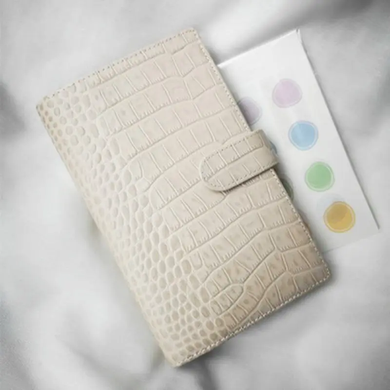 Yiwi preselll A6 Slim Croc натуральная кожаная записная книжка-календарь планер дневник