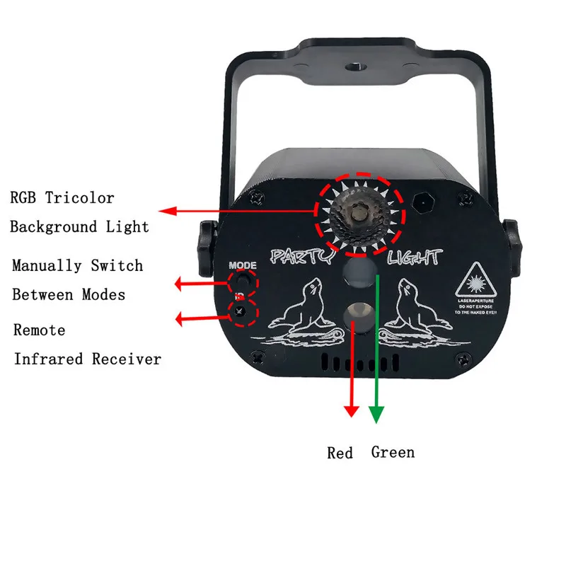 60 узор проектор сценическое светильник s малое лазерное дежурное LED RGB ing вечерние